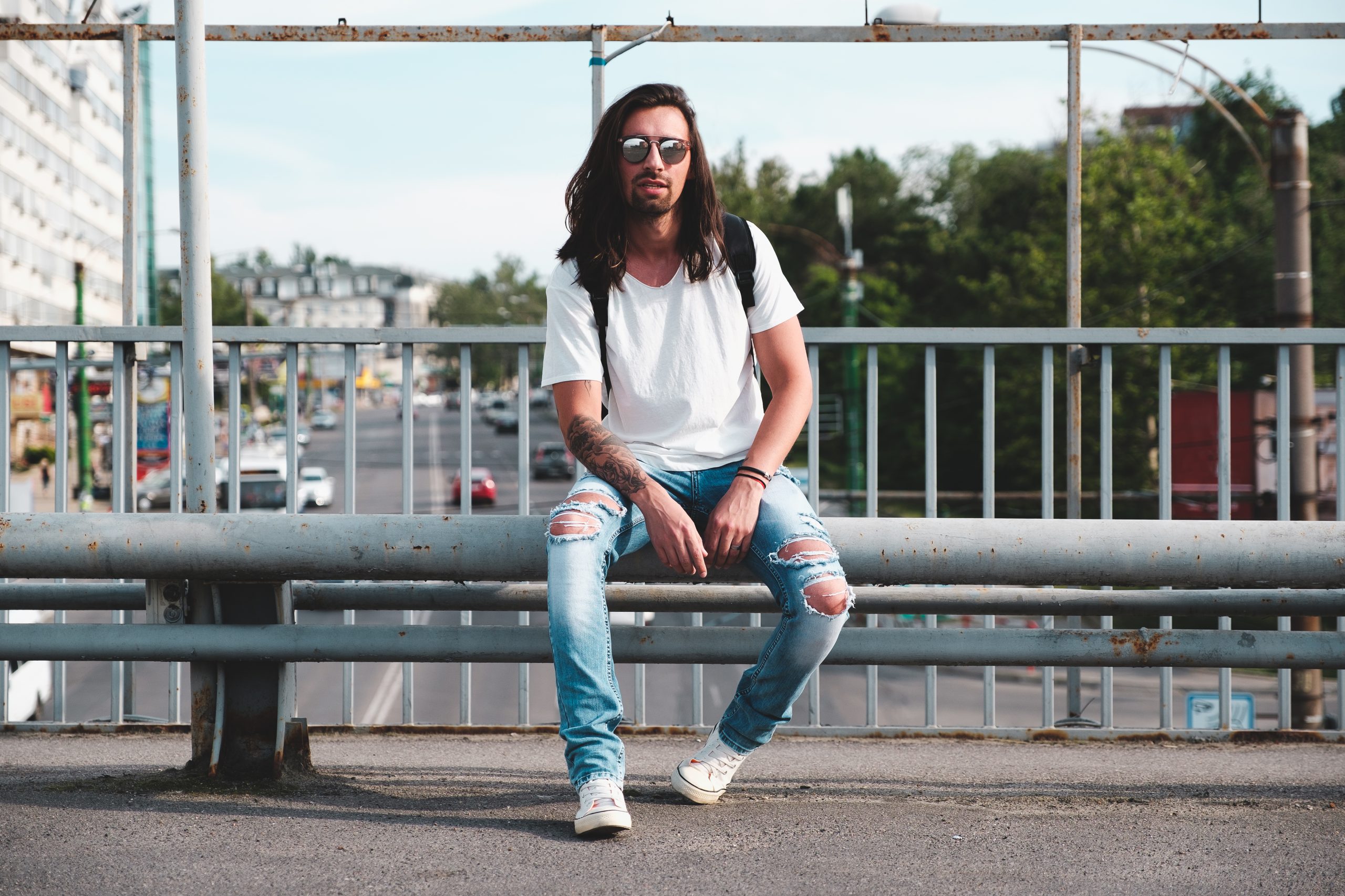 hipster model with long hair PSQQ7ZD scaled